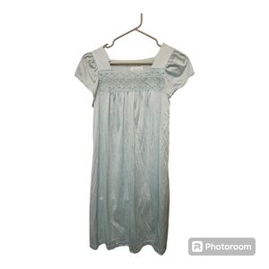 VANITY FAIR Nightgown Small With Robe Rosebud‎ Floral Lace Vintage Made in USA